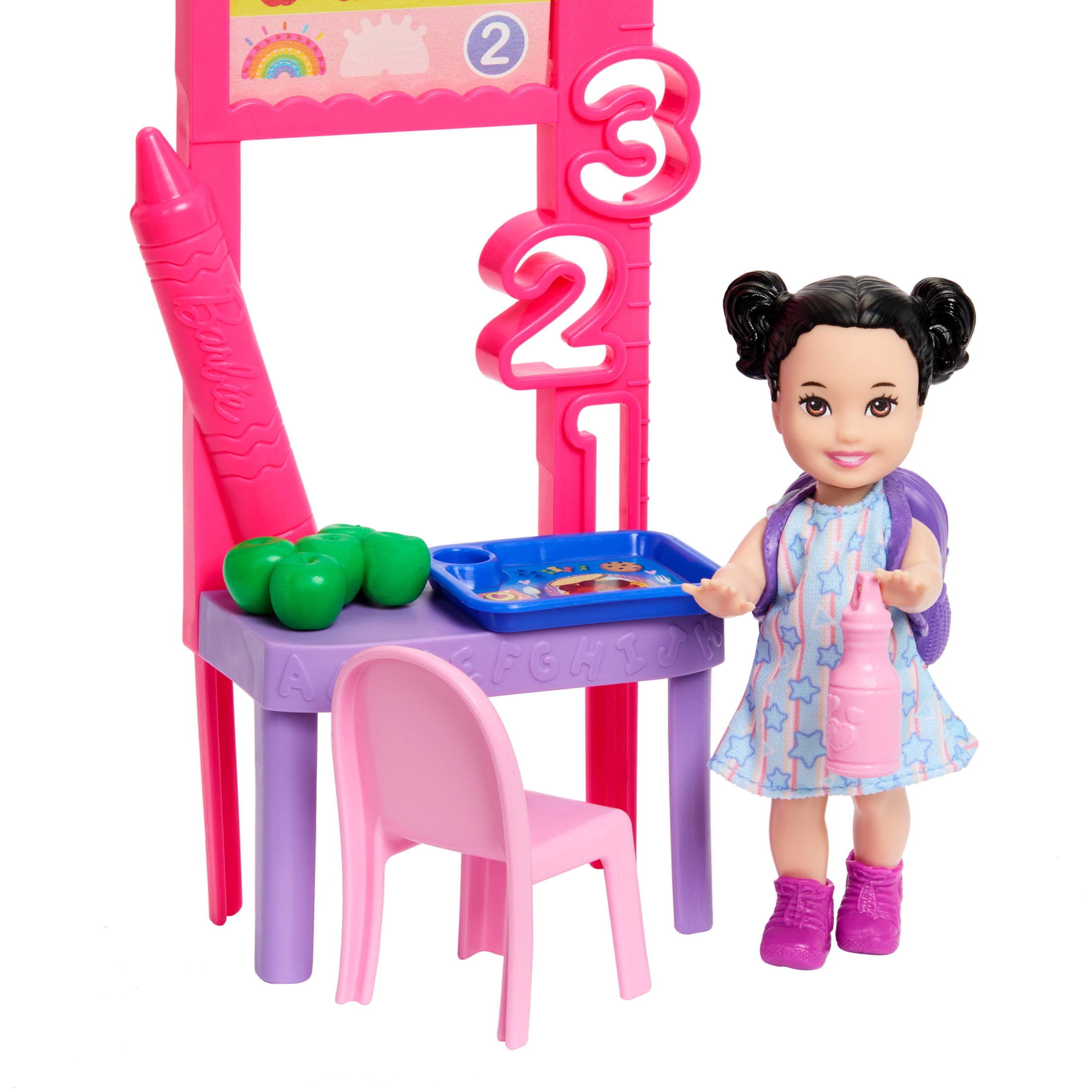 Barbie Careers Teacher Playset with Fashon Doll, Toddler Doll, Classroom Board & Accessories