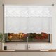 thumbnail image 4 of Nvzi Cortinas cortas - 150*100cm Cortinas blancas para cocina, 1 bolsillo para barra, cortina pequeña para ventana, cortinas de poliéster para ventanas de cocina, cortinas cortas que filtran la luz, 4 of 5