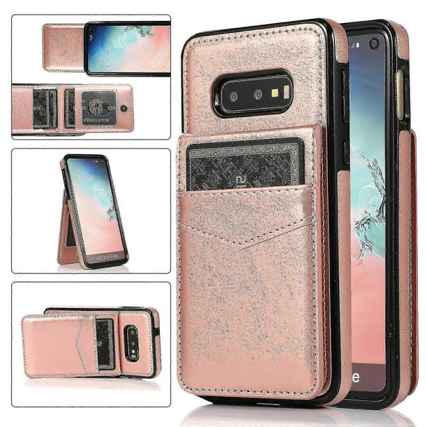 Funda de piel sintética estilo empresarial para Samsung S10 con tarjetero, función billetera, función atril y protección contra caídas s202412245095