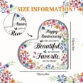 thumbnail image 6 of Marriage Gifts Wedding Souvenir Gifts Acrylic Heart-Shaped Plaques Decorative Gifts For Couples' Parents Husbands And Wives - Every Love Story Is Beautiful But Ours Is My Favourite Love You Forever, 6 of 6