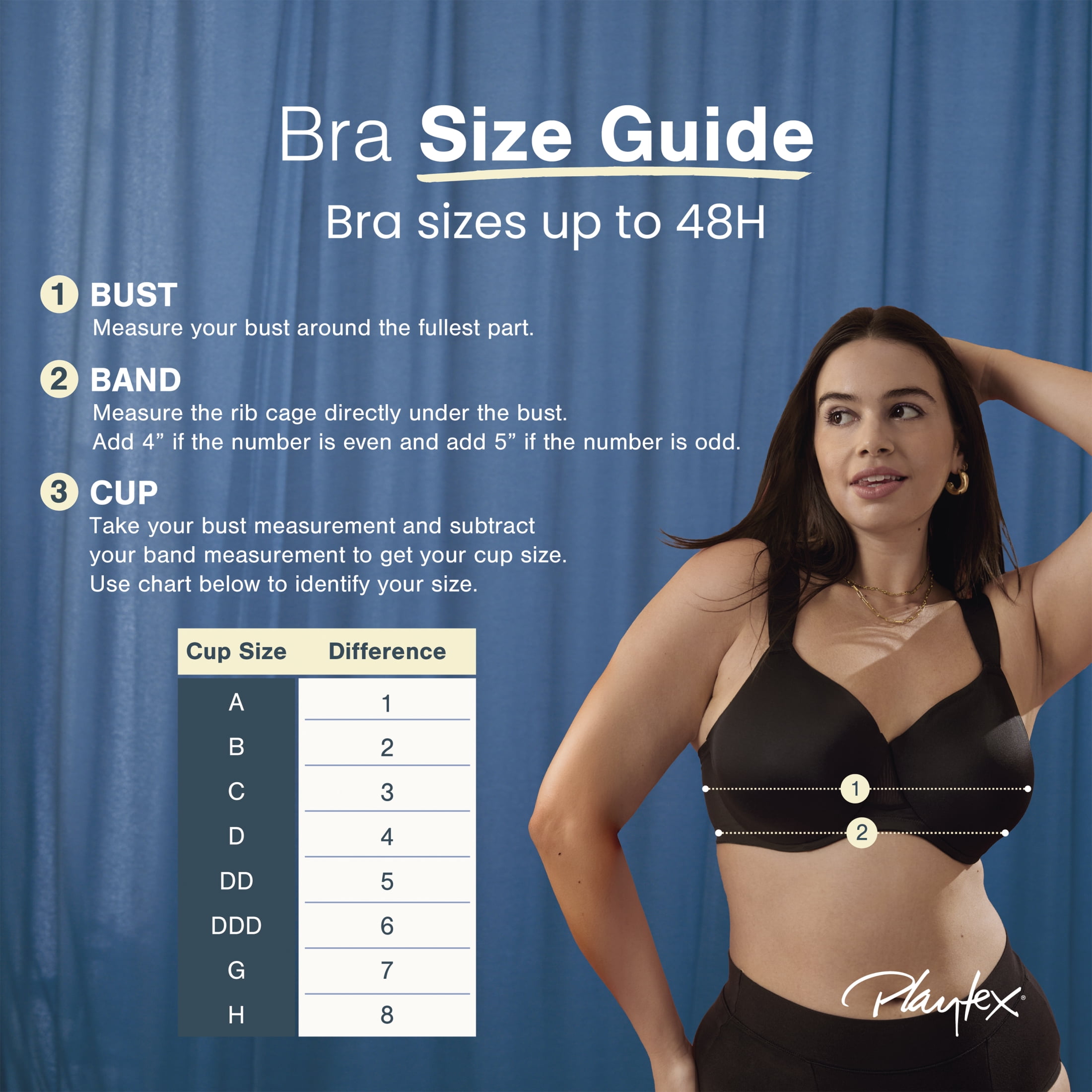 Playtex Women's Smoothing T-Shirt Wireless Bra, Moisture Wicking (Plus Sizes)