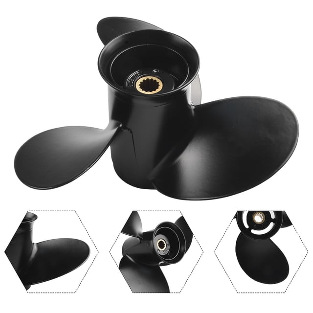 Bgsha Boat Propeller 9 1/4x9 for Mercury 9.9-20 For HP Engine 9.9 For HP 15