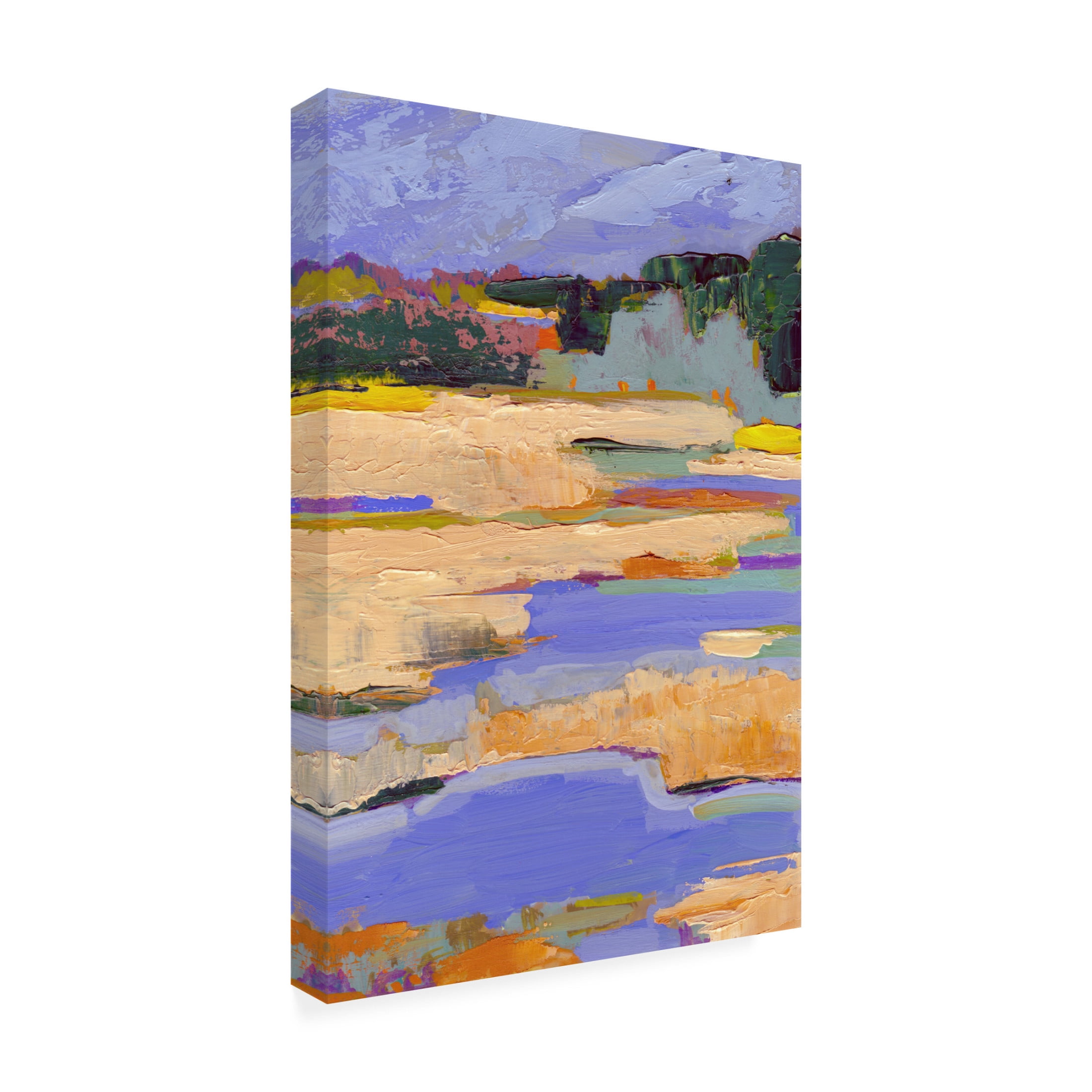 Canvas Wall Art - Toby Gordon 'Marshland' Wall Art for Living Room, Bedroom, or Office Décor by Trademark Fine Art - 30 x 47 Inches