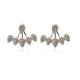 thumbnail image 1 of Fiudx Ofertas Relámpago Pendientes De Personalidad Hojas Pendientes De Diamantes De Doble Cara Malla Irregular, 1 of 2