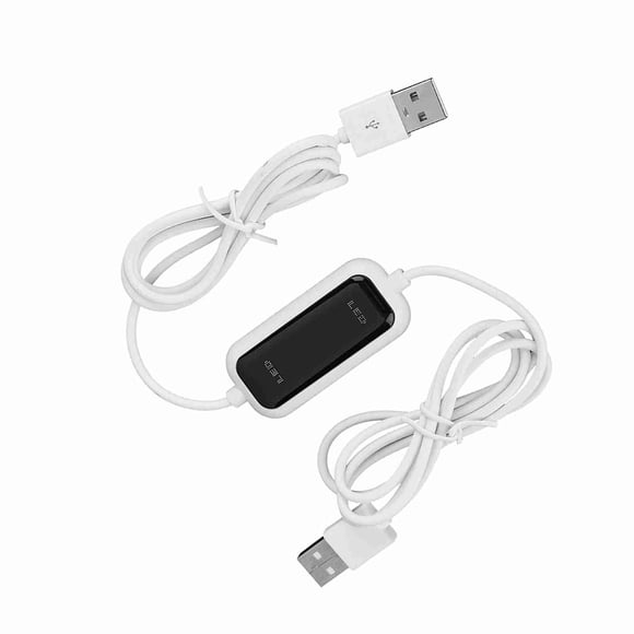 High Speed USB PC to PC Share Sync Link Data Transfer Cable, Multilanguage Auto Recognition, No Power Source Needed, LED Indicator, Compatible with7 8