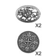 thumbnail image 1 of Broche nórdico vintage,Joyas vintage nórdicas,Chal Escudo Capa Pin,Chal Bufanda Pin,Insignia de broche vintage,Broche de hebilla de chal,Alfiler de cuello de camisa Salvador Broche nórdico vikingo vintage, 1 of 10