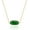 Green Jade, variant on Natural Green Jade Gemstone Pendant Necklace, 14K Gold Plated Healing Crystal Necklaces for Women