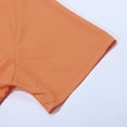 thumbnail image 6 of Work Polo Shirts for Men Short Sleeve Zipper Tees Shirts Lightweight Orange Mens Casual Clothing, 6 of 9