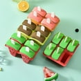 thumbnail image 6 of Harlier Watermelon Ice Popsicle Molds 4 pieces, Reusable Ice Pop Maker, Popsicles Holder for Freezer, Homemade Ice Cream Pops Mold - Make Popsicles with Yogurt, Juice or Smoothies, 6 of 8
