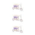 thumbnail image 1 of pitrice Tricycle Bike Shape Flower Basket Storage Wedding Party Home Decor Gift blue 13*20cm 3Set, 1 of 6