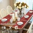 thumbnail image 2 of Cloth Placemats Set of 4, Cotton Linen Blend Machine Washable Double Layered Place Mats, Heat Resistant Placemats Wrinkle Free Thick Fabric Dining Table Mats for Indoors & Outdoors, 2 of 8