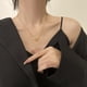 thumbnail image 5 of Collar con colgante de corona para mujer, cadena de clavícula con forma de corazón que late, diseño de nicho de moda, joyería sencilla que combina con todo, 5 of 6