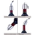 thumbnail image 4 of Tapón de vino para botellas de vino abiertas, protector de tapón de vino de acero inoxidable (Plata-2), 4 of 5