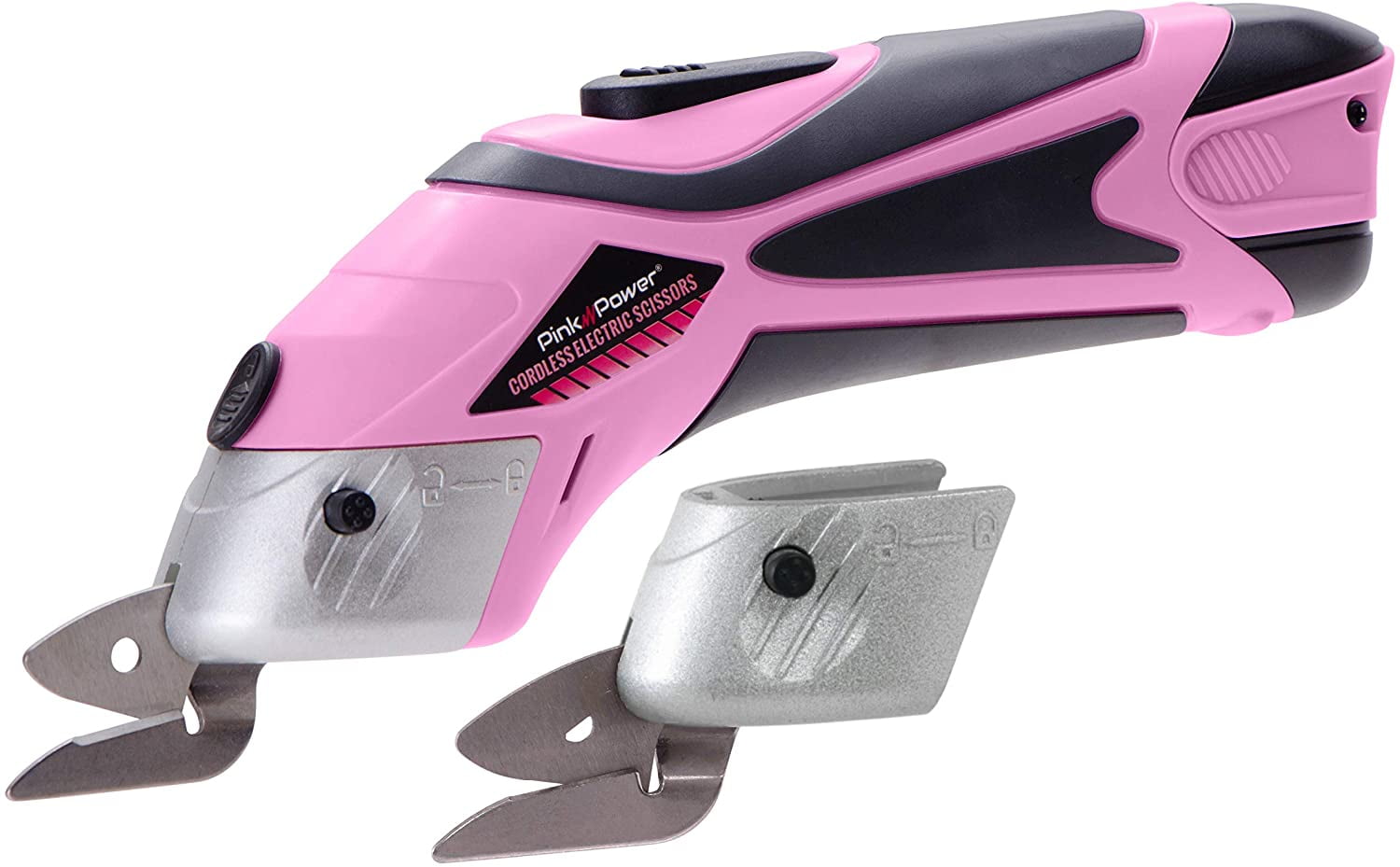 Pink Power Electric Fabric Scissors Box Cutter for Crafts, Sewing,  Cardboard, Carpet, & Scrapbooking – Heavy Duty Professional Shears Cutting  Tool – Automatic Cordless Electric Scissors Fabric Cutter –  –  Toys