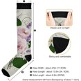 thumbnail image 3 of GZHJMY Lavender Compression Socks, Women Men Long Stocking (20-30mmHg), Travel Knee High Stockings for Athletic Sports,Running,Cycling,Nursing, 3 of 7
