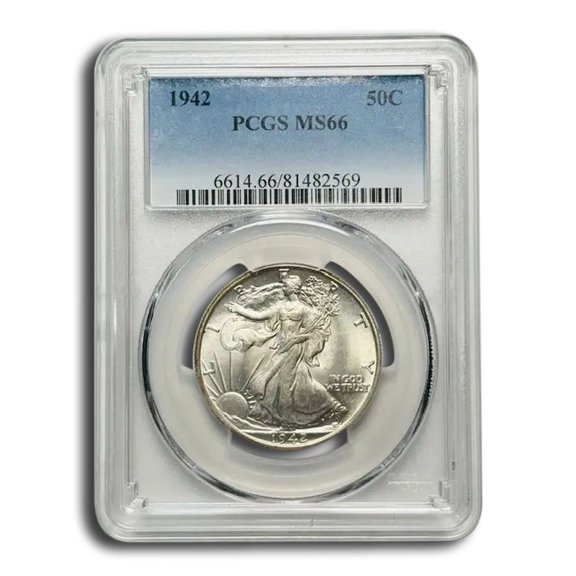 1942 Walking Liberty Half Dollar MS-66 PCGS