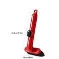 thumbnail image 3 of TACILIP Cleaning Products, 1PC Bathroom Cleaning Brush No Dead Corner Brush Tile Dedicated Bathroom Floor Wash Toilet Floor Wash Rotating Brush, Gifts for Family, 3 of 5
