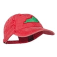 thumbnail image 5 of Kentucky State Map Embroidered Washed Cap - Red OSFM, 5 of 5
