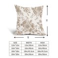 thumbnail image 5 of Floral Block Print Pillow Covers 20x20 Inch Set of 2, Vintage Floral Spring Decorative Throw Pillow Cases Boho Cushion Covers Rustic Decoration Gift Farmhouse Home Sofa Couch Bedroom Decor, 5 of 7