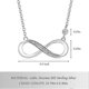 thumbnail image 3 of Necklace for Women Necklace with Cubic Zirconia Adjustable Chain Necklace, Mother's Day Valentine's Day Gift - with Gift Box, 3 of 5