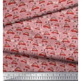 thumbnail image 2 of Soimoi Velvet Fabric Car & Owl Cartoon Print Sewing Fabric Yard 58 Inch Wide, 2 of 3