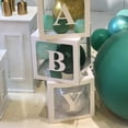 thumbnail image 3 of Rl Caja De Globos Exquisitos Suministros De Decoración De Fiesta Letra A-z Cubo De Cartón Caja Transparente G Hy, 3 of 3