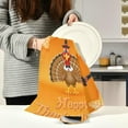 thumbnail image 6 of Coolnut Cute Thanksgiving Turkey Kitchen Dish Towel Set,Drying Kitchen Towels Tea Towels Gift Set for Drying Cleaning Cooking Baking 1Pcs, 6 of 6