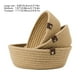 thumbnail image 2 of Juego de Cesta de Almacenamiento de Tres Piezas, Material de Cuerda, Almacenamiento en el Hogar, Caqui, 2 of 6