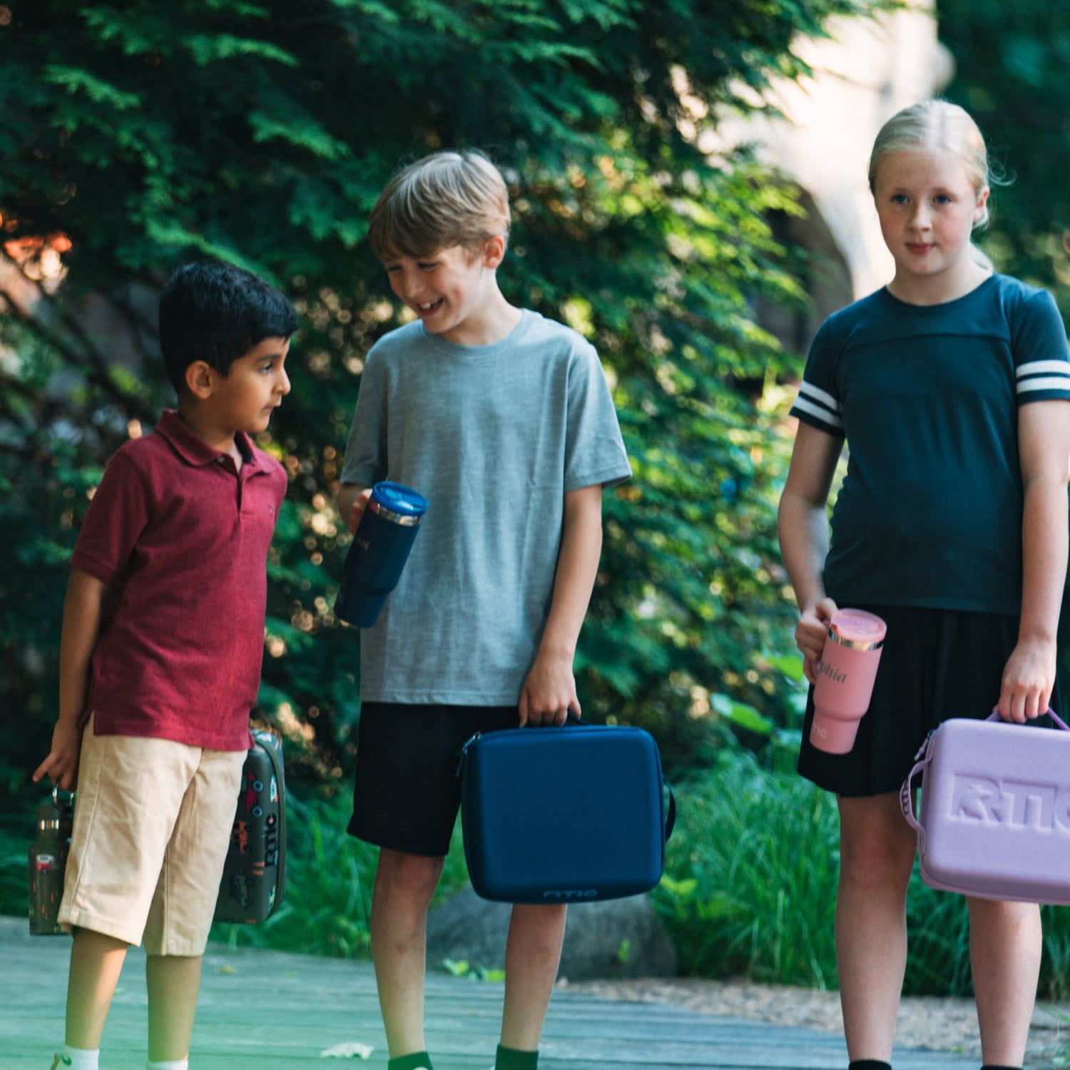 RTIC Day Packer Lunch Box, Insulated Lunch Container, Zipper Closure, Waterproof Fabric Navy & Denim