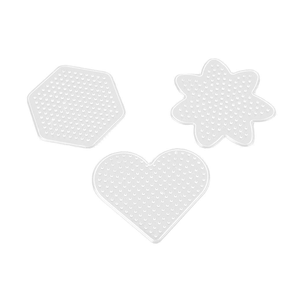 GUOOL 5mm 13 Shapes Plastic Template Beads Boards Christmas Gifts for Kids Craft Beads Premium Material Toys Widely Use with Beads Tweezers Small