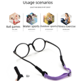 thumbnail image 2 of Cuerda elástica para gafas de colores, de poliéster, de silicona, de metal, cadena de cuerda para gafas, antideslizante, accesorios fijos para gafas para niños y adultos, 2 of 4