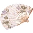 thumbnail image 4 of Sakura Floral Plegable Mano Ventilador Vintage Handheld Seda Plegable Para La De Bail Pamolo Impermeable, 4 of 7