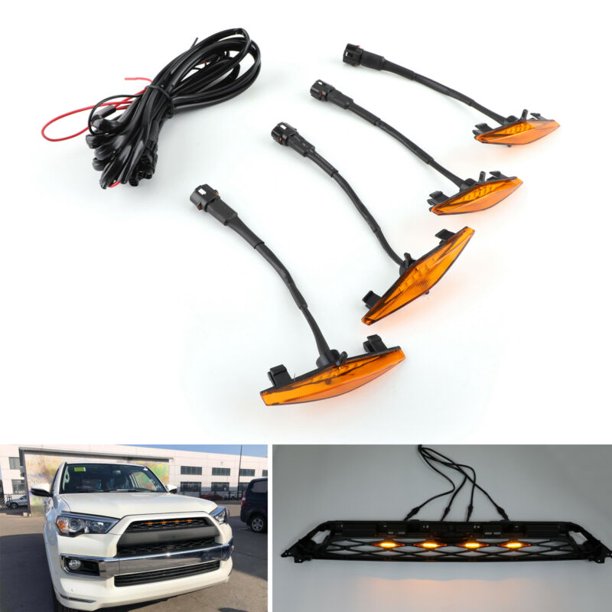 Mad Hornets Plastic Car Grilles Led Lights Light For Toyota 4runner Trd Pro 14 19 Usa Walmart Com Walmart Com