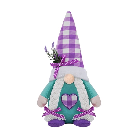 nvzhuang Stuffed Gnome, Cute Soft Lavender Faceless Doll Spring Home decor Desktop Ornament Present