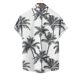 thumbnail image 5 of Mens Casual Manga Corta Botón Abajo Camisas Turndown Cuello Hawaii Impresión Botón Camisa Cardigan, 5 of 5