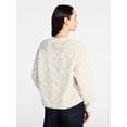 thumbnail image 3 of Time & Tru Women's Jacquard Pullover Sweater, Sizes XS-XXXL, 3 of 5