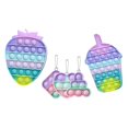 thumbnail image 2 of xiaxaixu 6Pieces Fidget Toys with Press Bubble Fruit Keychain Checkerboard Toy, 2 of 8