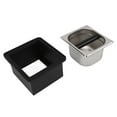 thumbnail image 2 of Grounds Coffee Grounds Square Detachable Stainless Steel Bucket Coffee Knock Box For Coffee Shop, 2 of 8