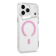 Sturdy Clear MagSafe Case for iPhone 17 Pro Max - Pink