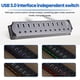 thumbnail image 5 of 10 in 1 Powered USB HUB 10 Ports USB Adapter USB Splitter, 5 of 5