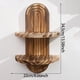 thumbnail image 5 of Estante de Pared Geométrico de Madera Rústica para Dormitorio, Cocina, Baño, Decoración de Estilo Rústico, Estante Pequeño, Resortes de Inodoro, Decoración del Hogar., 5 of 8