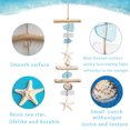 thumbnail image 6 of Handmade Sea Glass Windchime Outdoor Beach Gifts 19.69inch Long Hanging Mobile Wind Chime Garden with Driftwood and Polished Sea Glass for Home Decor, 6 of 8