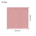 thumbnail image 2 of Unique Bargains 12pcs Light pink Satin Table Napkins Bright Table Napkin for Event Wedding Party Table Decoration,20×20 Inch, 2 of 6