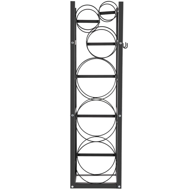 Support de Cylindre en Acier Robuste pour Réservoirs de Gaz Réfrigérant, Stockage Sécurisé pour 1x50 lbs & 2x30 lbs Ou 3x30 lbs, Organisateur Résistant à la Rouille et Peu Encombrant pour Atelier de Garage Automobile, 15x12x48 Pouces, Noir