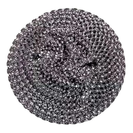 Stainless Steel Scrubber Heavy Duty Steel Wool for Scouring Metal Kitchen Scrubbing Sponge for Pans Stoves Grills Steel Wool Scrubber for Broiler Racks & Cast Iron Rust-Resistant Scourer