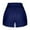Dark Blue, variant on Flowy Pajama Shorts for Women Cute Elastic Waist Asymmetry Hem Pj Bottoms Summer Stylish Ruffle Party Dance Shorts