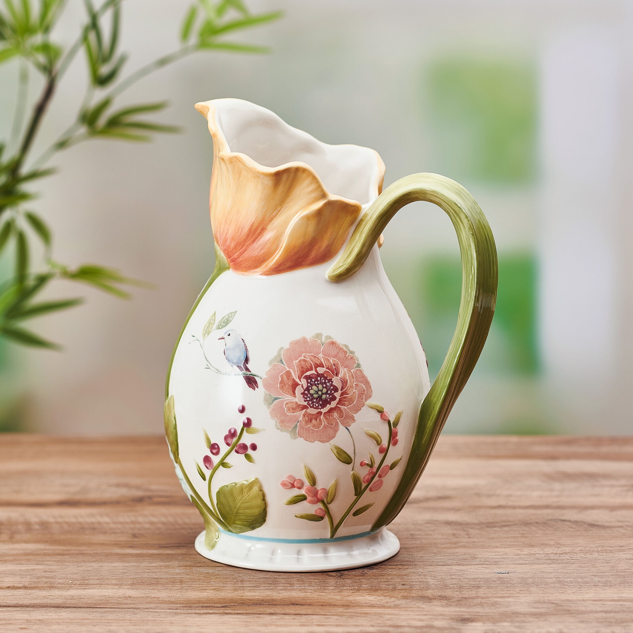 Fitz and Floyd Meadow 10.5 in Pitcher
