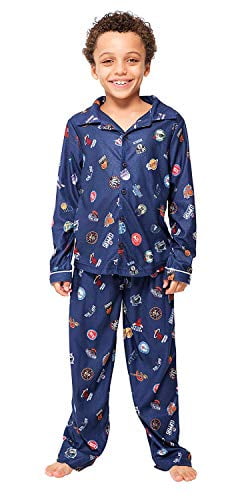 Vitmo Boys Toddler & Kids Pajama Set Buttoned Top Clothing Boys Clothing Pyjamas & Robes Pyjamas 