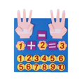 thumbnail image 1 of Juguete de matemáticas Montessori de fieltro para niños, juguetes con números para dedos, juguetes educativos para edades tempranas, desarrollo de la inteligencia para niños pequeños Sincero Electrónica, 1 of 3