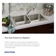thumbnail image 4 of GolySw D233194 Dayton Equal Double Bowl Drop-in Stainless Steel Sink 33 x 19 x 6.5, 4 of 9